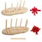 Bow Maker for Ribbon, Holiday Wreaths,Wooden Wreath Bow Maker Tool for Creating Gift Bows, Party Decorations, Hair Bows, Corsages, Holiday Wreaths, Various Crafts(Double-Sided)